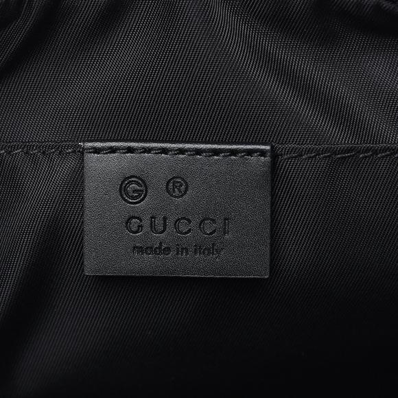 Gucci Techno Web Stripe Black Canvas Leather Trim Waist Belt - Picture 7 of 10